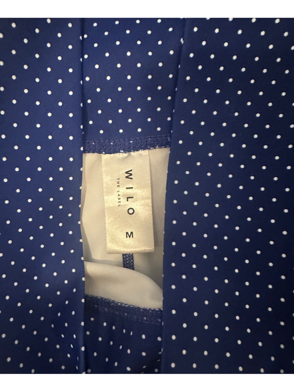 Wilo The Label Blue Polka Dot Workout Set - Picture 4 of 7